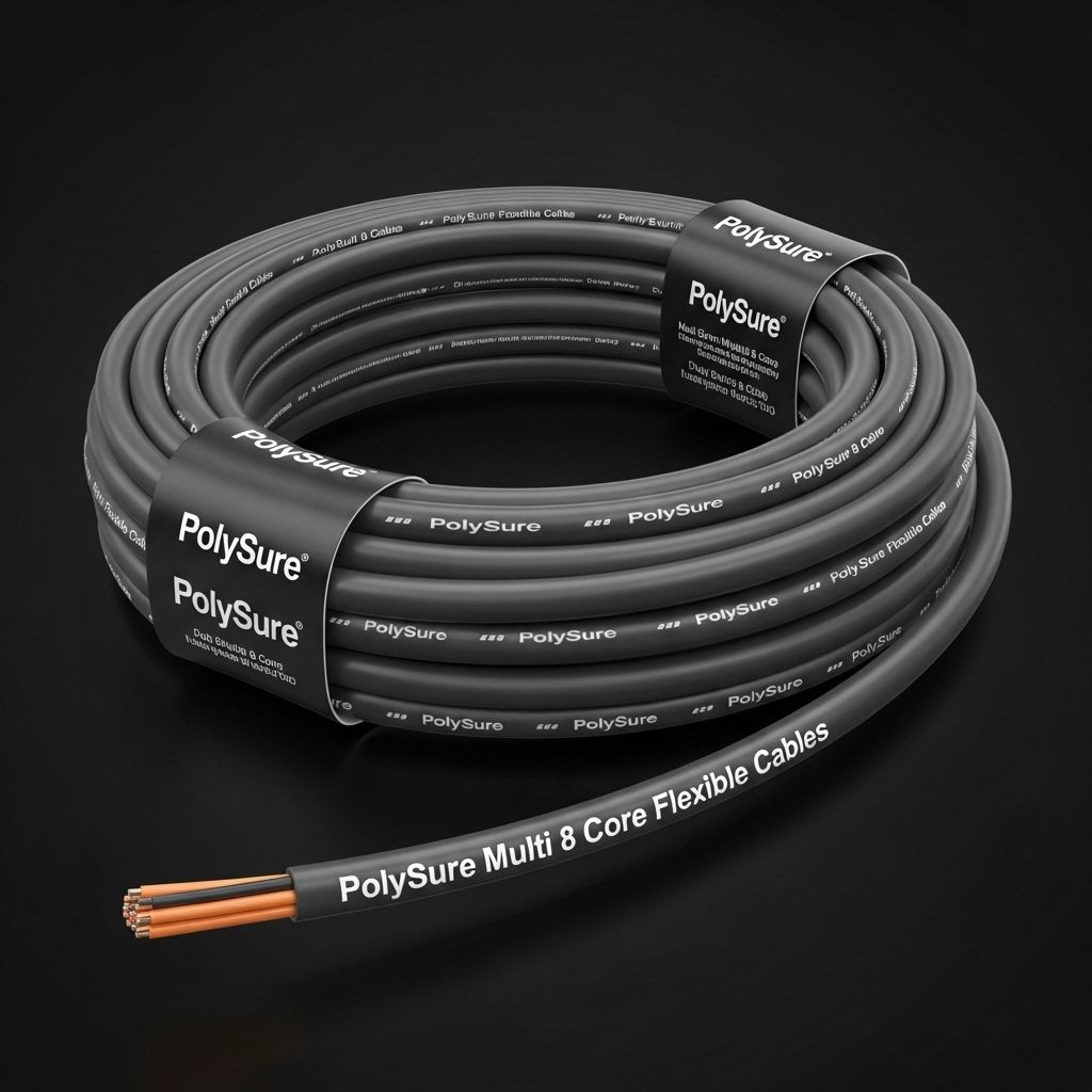 8 Core Round Flexible Cables